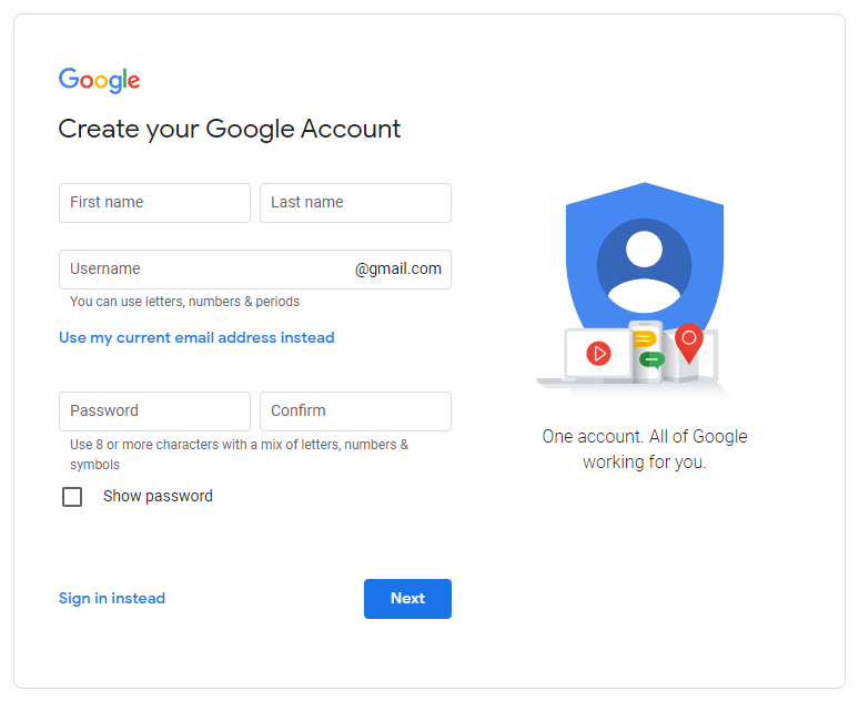谷歌无法创建google帐号:您现在无法创建google账号请稍后重试怎么办？